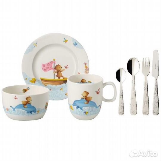 Набор детской посуды villeroy boch из 7 пред