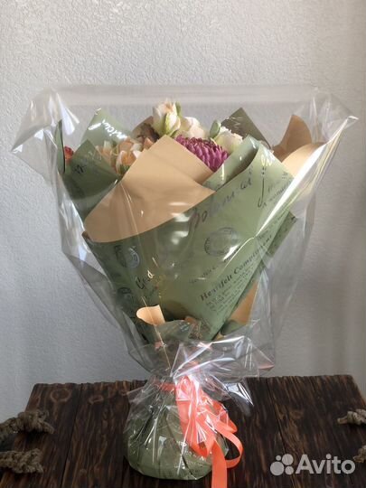 Букет цветов съедобных зефирных