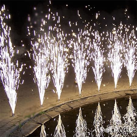 Холодные фонтаны на свадьбу