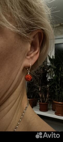 Сережки серебро