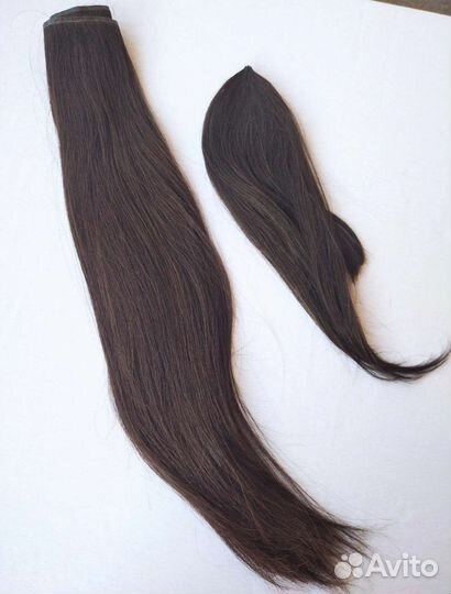 Волосы на заколках натуральные