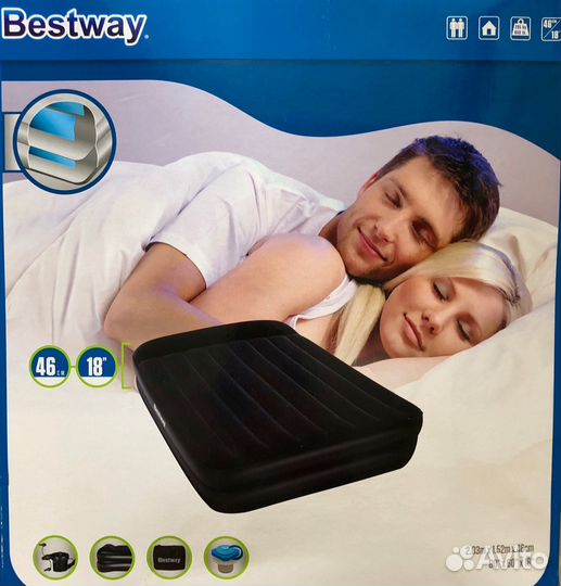 Надувные матрасы, 1 и 2 местные, высокие, диваны