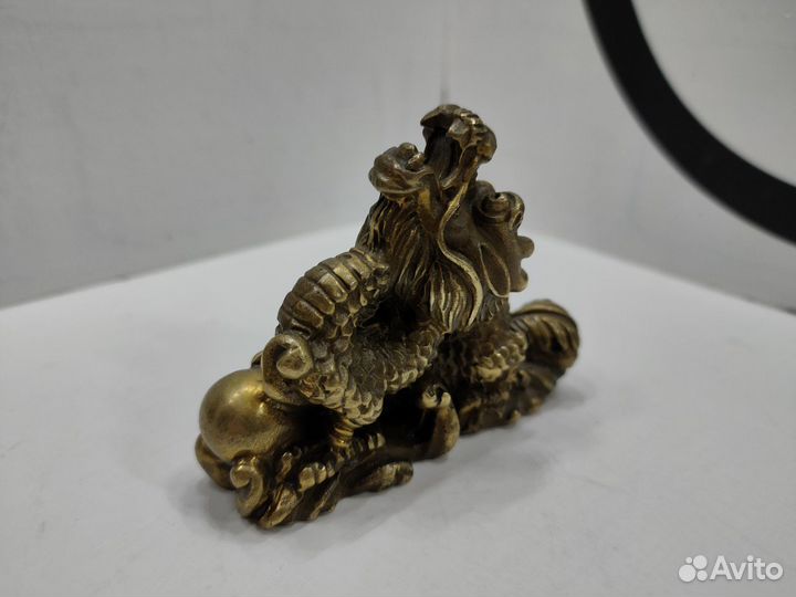Статуэтка Дракон с жемчужиной / Бронза