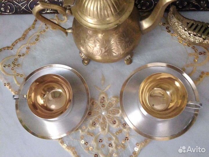 Кофейные пары мельхиор из СССР