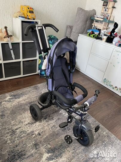 Велосипед коляска с ручкой