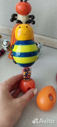 Развивающиймузыкальной барабан, погремушки