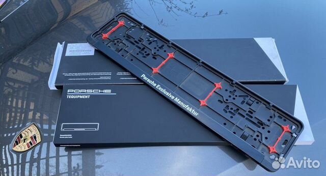 Рамка номера Porsche Exclusive Manufaktur Оригинал