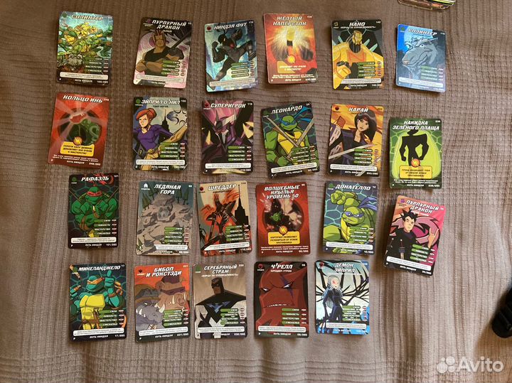 Карточки черепашки ниндзя