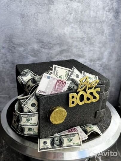 Торт, бенто, меренговый, сахарная печать