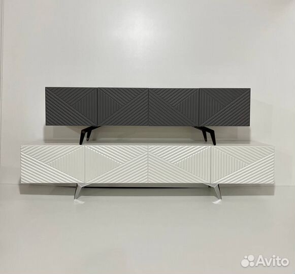 Тумба под тв браво / bravo ромб белый