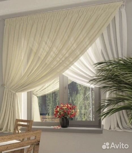 Тюль на кухню