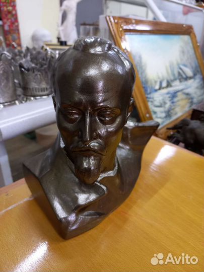 Бюст Дзержинского.металл.20см