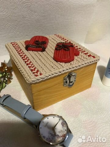 Шкатулка ручной работы «Варежки»