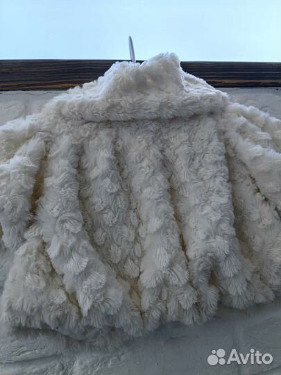 Накидка шубка для малышки на годик