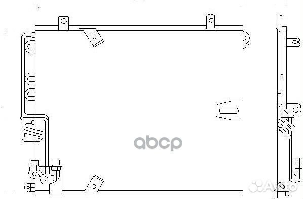 10-45047-SX радиатор кондиционера BMW E34 1.8