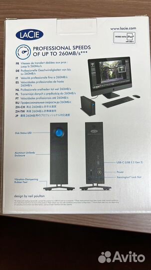 6TB Внешний HDD Lacie d2 Professional,3.2 Type-C