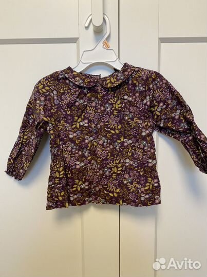 Рубашка для девочки next 80 размер 2 штуки
