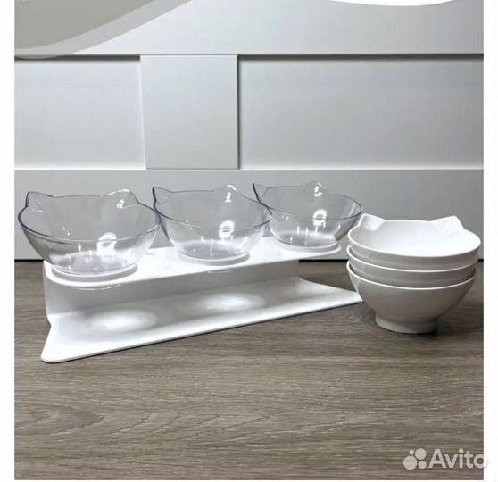 Миски для кошек + корм в подарок