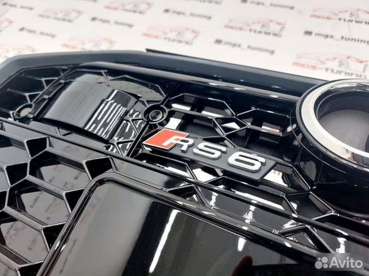 Передний бампер RS6 Audi A6 С8 2018+ Ауди А6 рс6