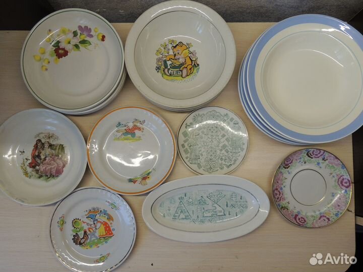 Тарелки блюдце посуда СССР фарфор