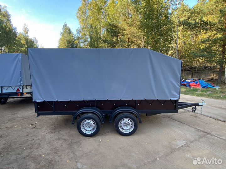 Прицеп двухосный 3.0х1.5 бортовой усиленный