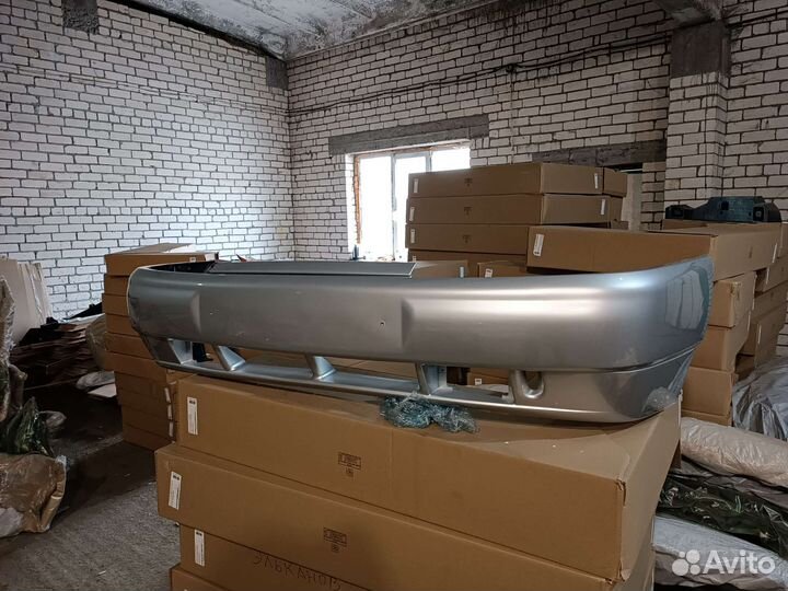 Бампер ваз 2110 передний серебристый снежка