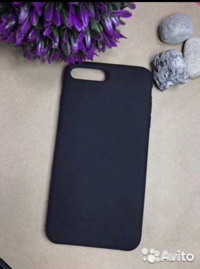 Чехол Silicone Case на iPhone 7+/8+ черный