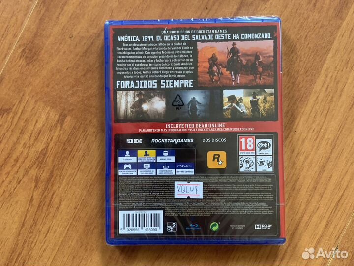 RDR 2 для PS4(новый, в пленке)