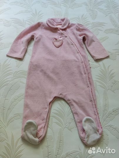 Комбинезоны велюровые для девочки 68 74