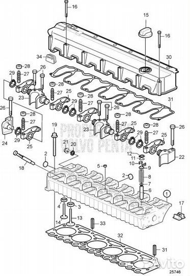 Гбц Volvo Penta D7