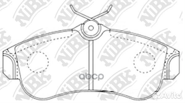 Колодки тормозные дисковые передние NiBK PN2180