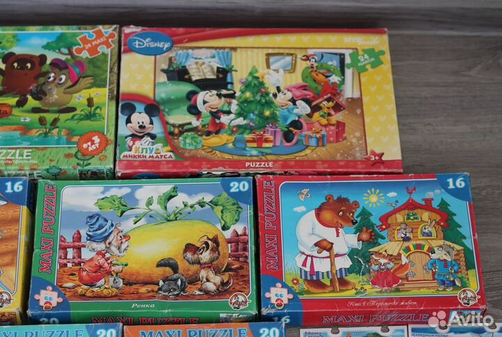 Пазлы, книги, трафареты для малышей