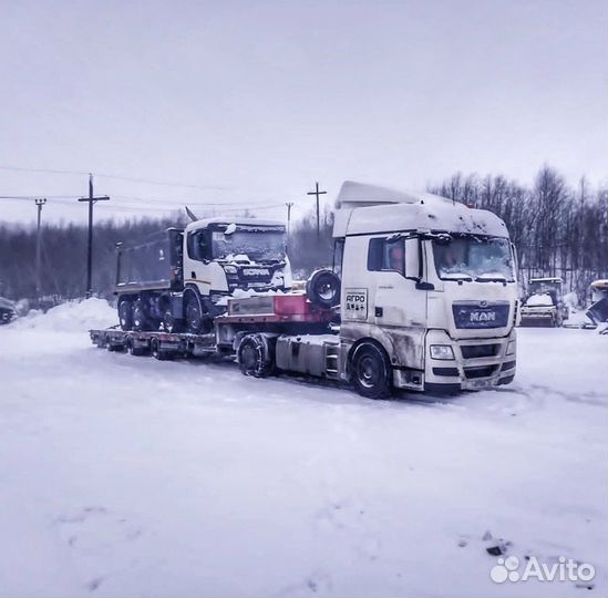 Низкорамный трал перевозка негабарита