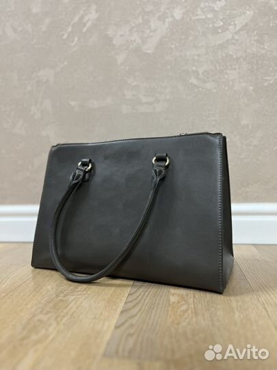 Сумка женская экокожа серая бу