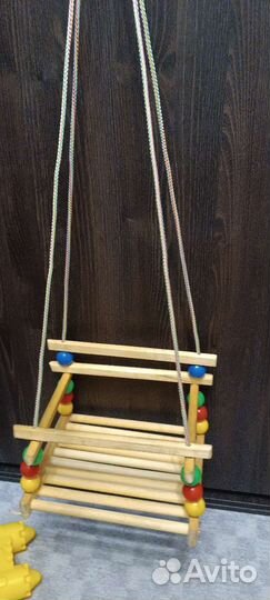 Детские качели уличные бу