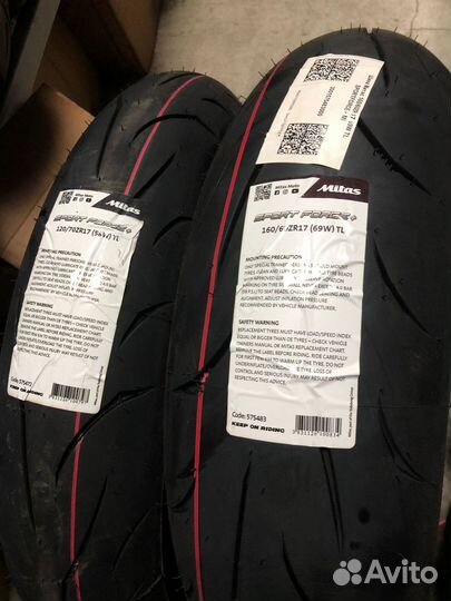 Mitas sportforce+ 120/70ZR17+160/60ZR17
