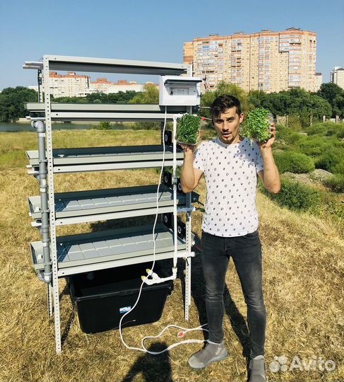 Гидропонная установка для микрозелени Art.W007