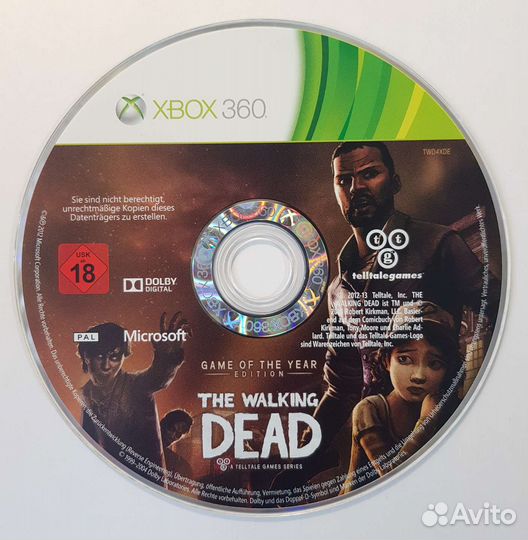 Xbox 360 The Walking Dead Game of The Year Edition