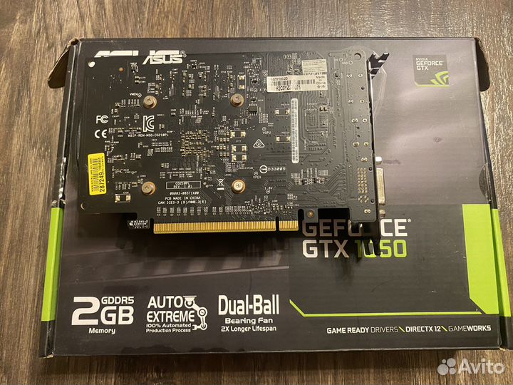 Видеокарта GTX 1050 2gb