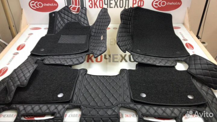3D Коврики Range Rover Салон Багажник из Экокожи