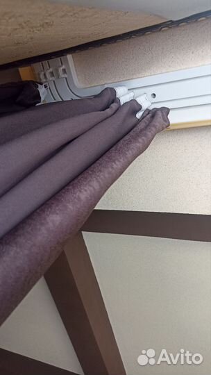 Комплект шторы и тюль, с карнизами