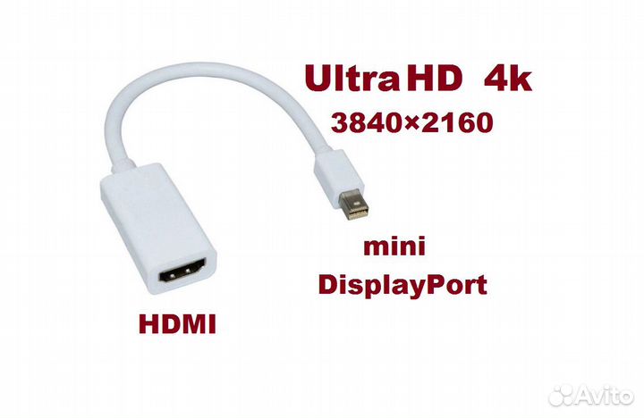 Адаптер Переходник Mini DisplayPort - Hdmi