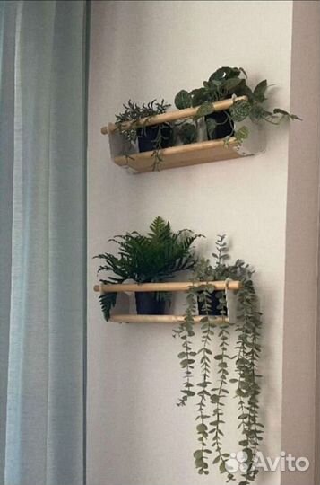 Полка для кухни икеа nereby 40х12х9.9 см, береза