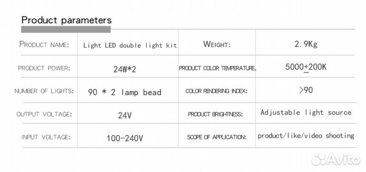 Комплект световых панелей для домашней фотостудии