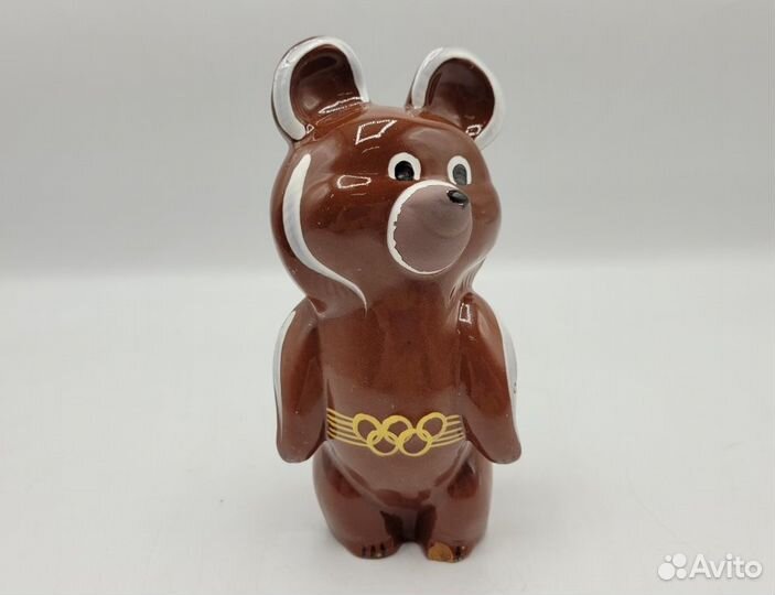 Статуэтка Олимпийский мишка фарфор Южноуральск