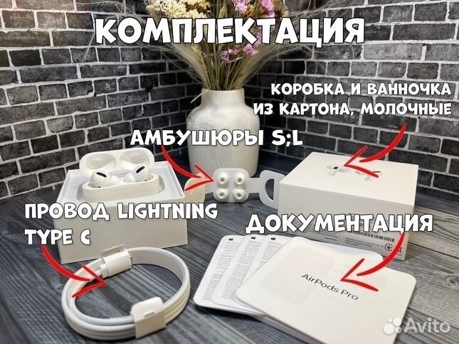 AirPods Pro только доставка (Гарантия + Чехол )