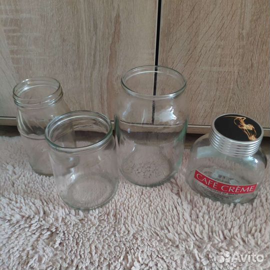 Банки от кофе, пластиковые и др.бутылки