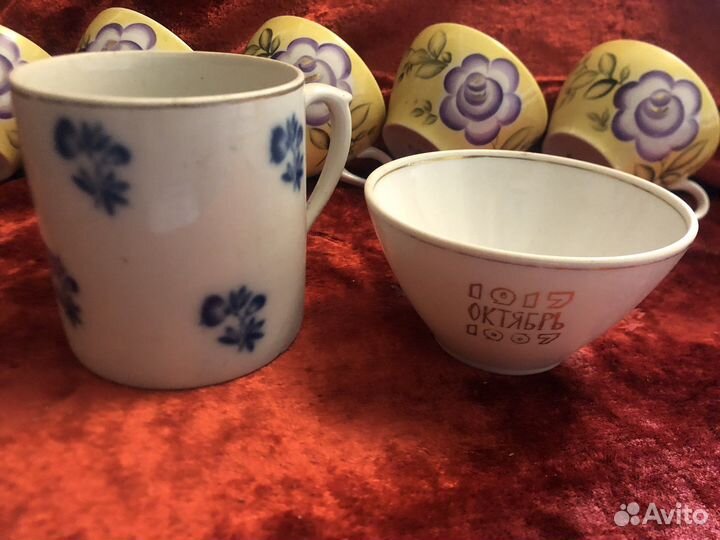 Чайные чашки бокалы СССР