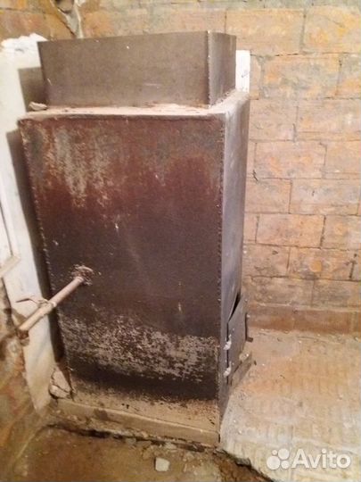 Печь для бани с баком для воды