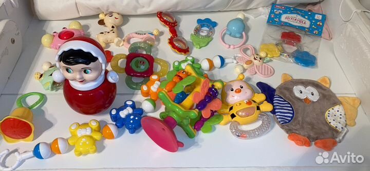 Детские игрушки погремушки пакетом